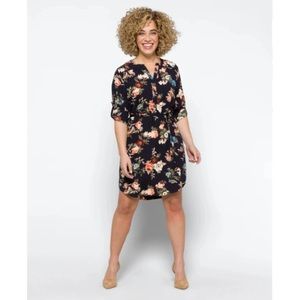 *NWT* Navy Floral Shirt Dress - 41 HAWTHORN - Women’s Size Medium